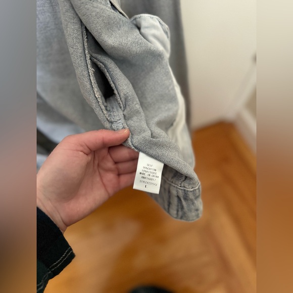 Windsor Rocker-Chic Rhinestone Fringe Denim Jacket, size L - Picture 9 of 14